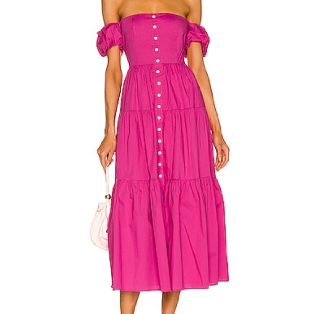Staud Elio Dress Peony Size 8